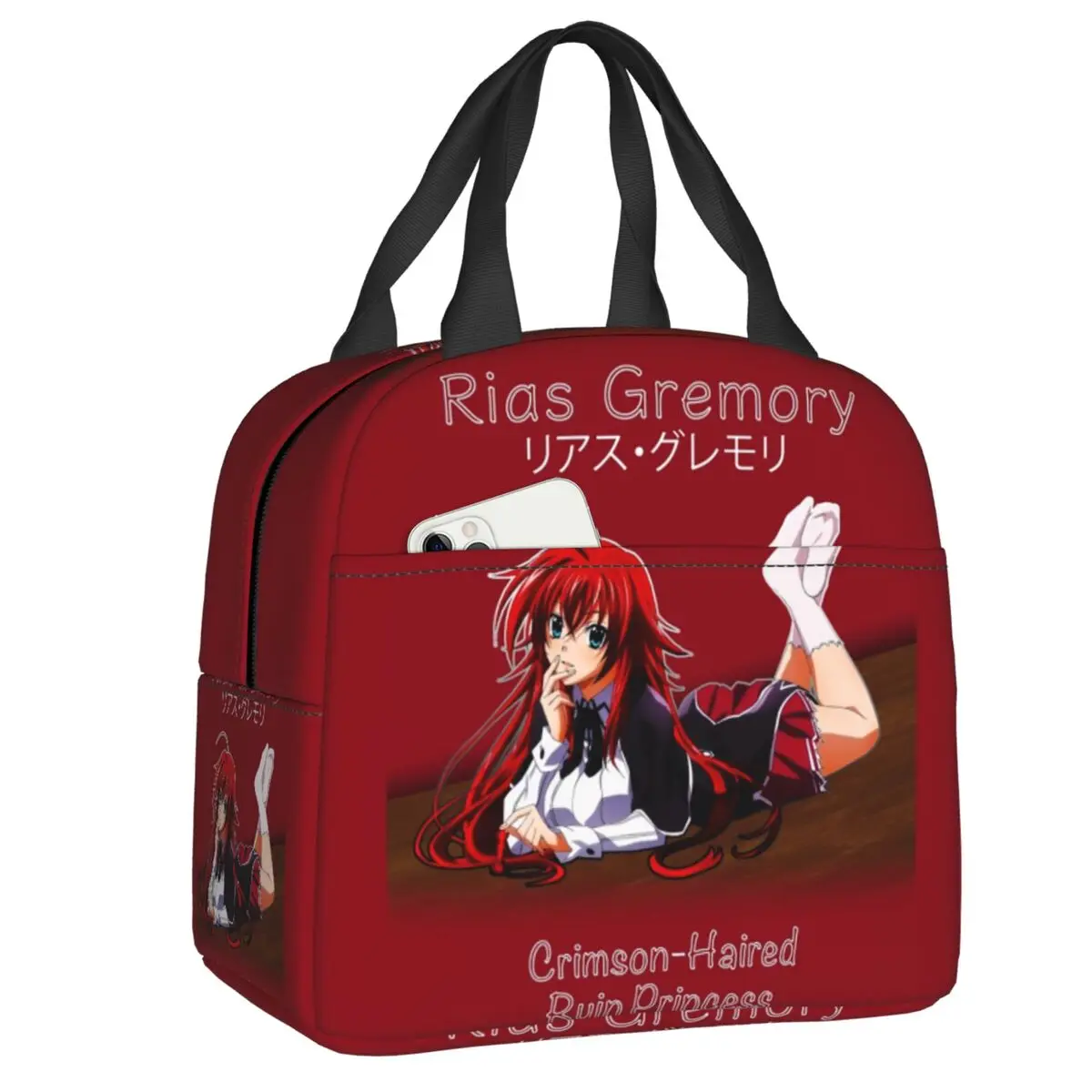 

Пикантная девочка Rias Gremory старшая школа DxD Изолированные сумки для обеда для кемпинга путешествия герметичный термальный охладитель Bento кор...