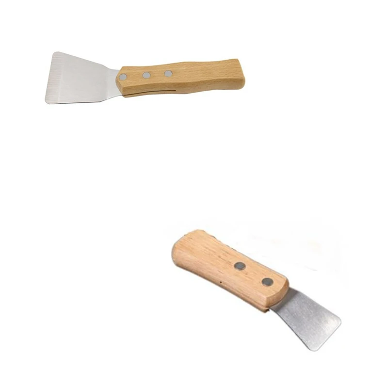 

Spot Goods 1Pcs Ceiling Install Spatula Scoop With Wooden Handle Stretch Ceiling Film Shovel Accessories For Welding Harpoon