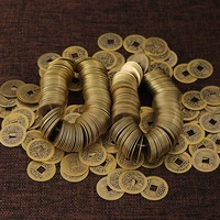 20pcs chinese coin feng shui fortune i ching money good luck culture gold health wealth ancient dynasty emper brass coin
