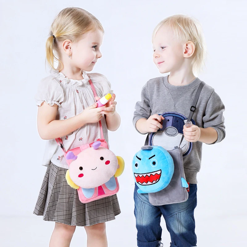 

Детская сумка через плечо с милыми мультяшными животными, плюшевая кукла, игрушка для детского сада, для девочек и мальчиков, мини сумка-мессенджер, Детские аксессуары
