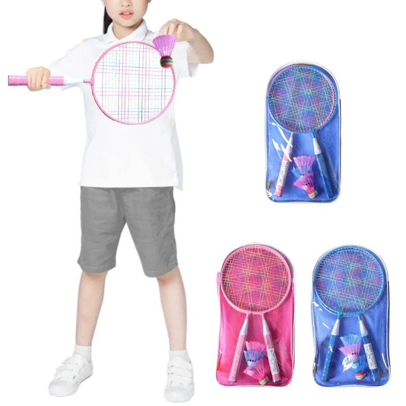 

Kids Badminton, Set of 2 Rackets with Carrying Bag for Boys Girls, Lightweight Children Badminton Racquets for Starter