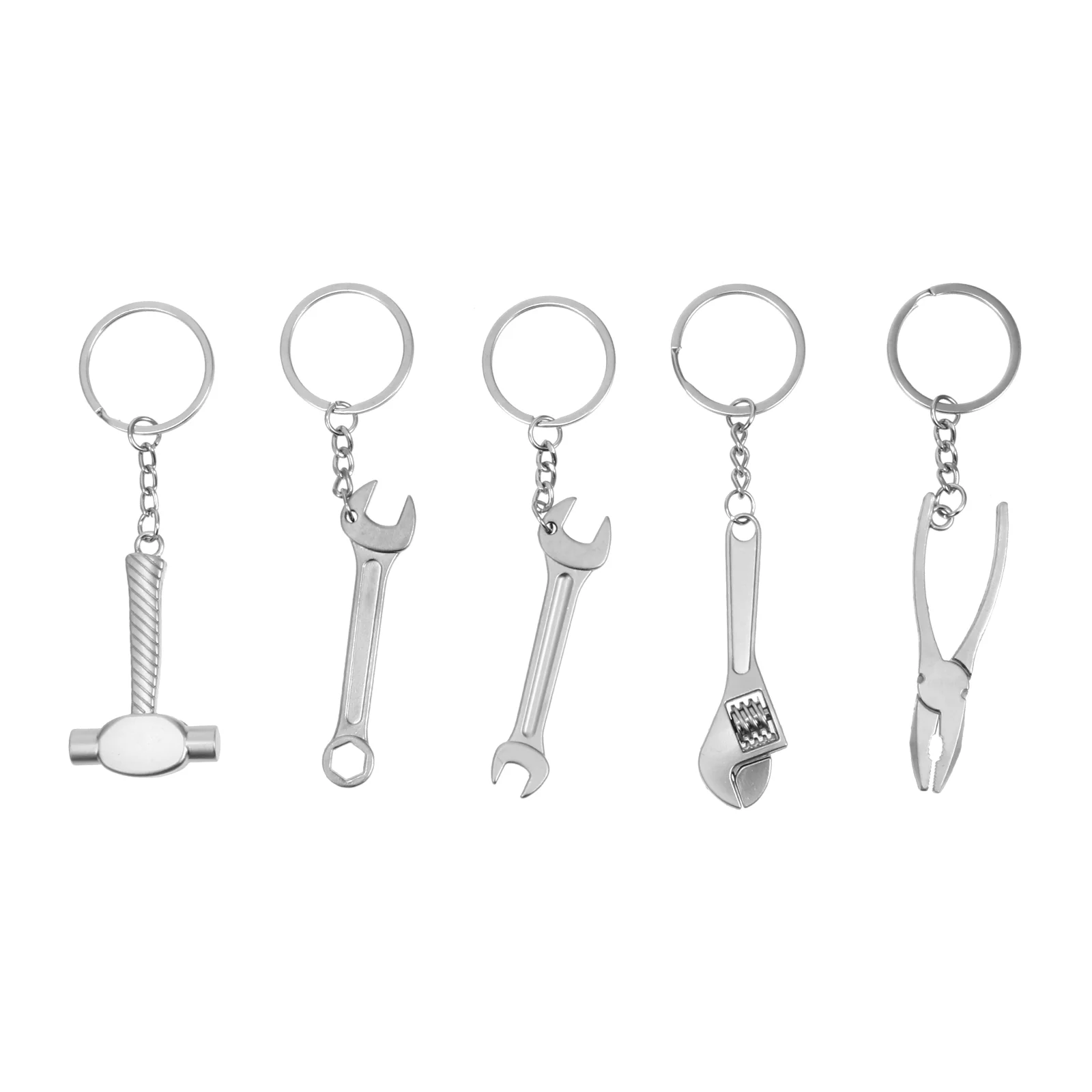 

5 Pcs Tool Keychain Keychains Car Keys Ring Hardware Small Unique Rings Bag Pendant Zinc Alloy Dad Multitool