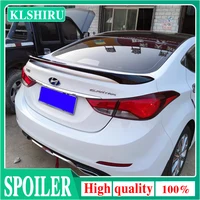 For Hyundai Elantra Spoiler 2012 2013 14 2015 With LED Light High Quality ABS Material Car Rear Trunk Wing Accessories Body Kit