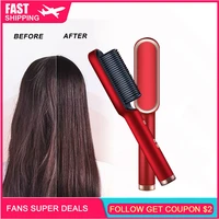 hair comb straightener electric hair dryer curling iron styling smoothing thermal anion straightening brushes