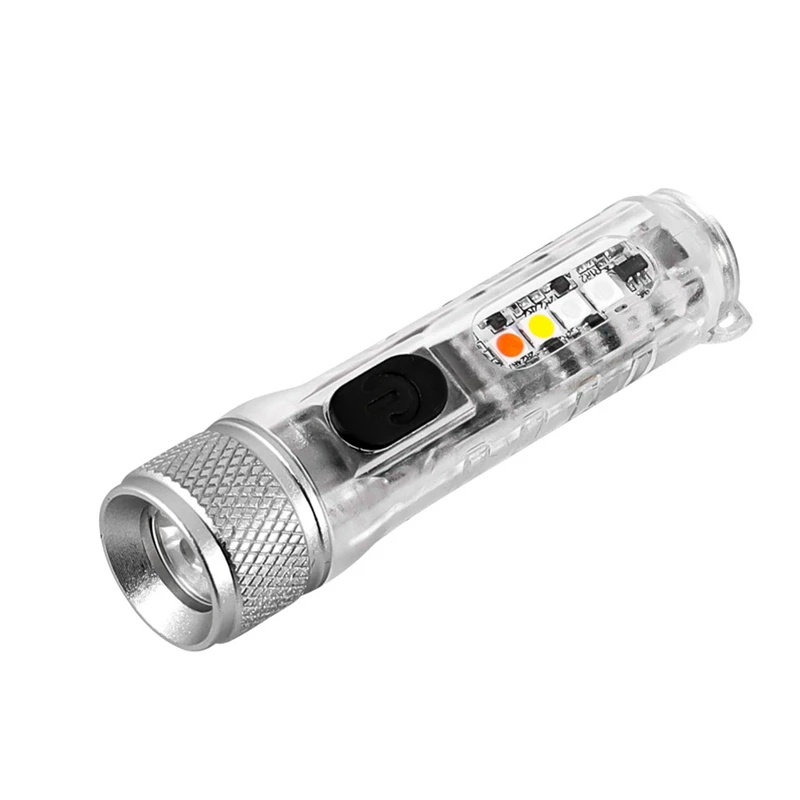 

Mini T20 LED Flashlight Portable Work Light USB Rechargeable Lamp Magnetic Warning Camping Flashlight