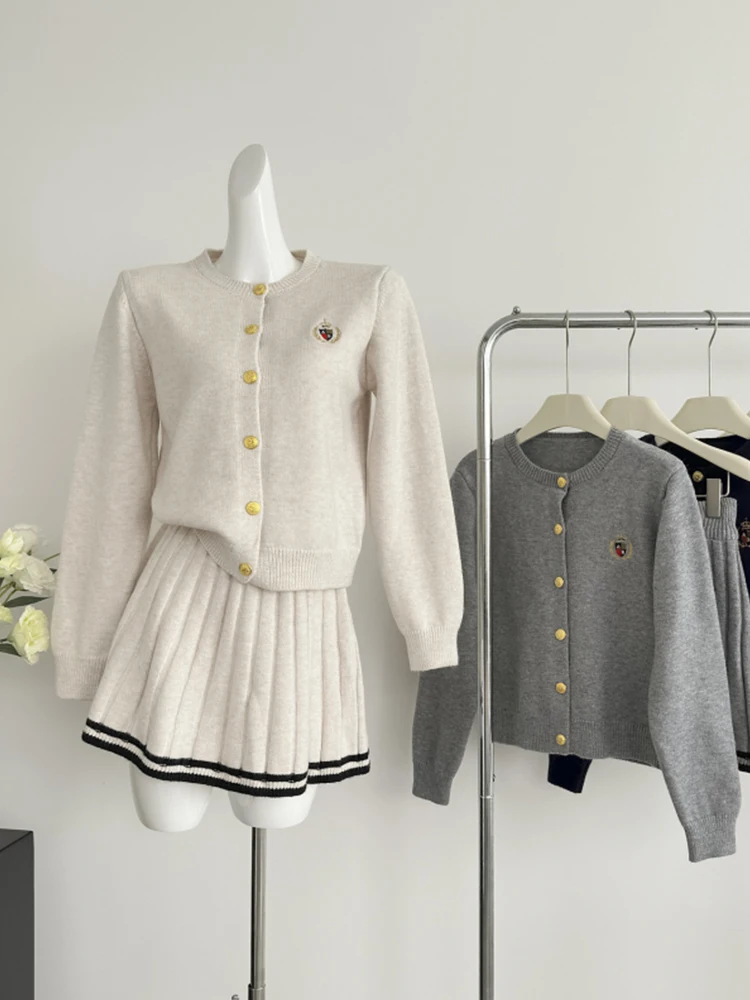 Осенне-зимняя женская Корейская винтажная одежда в стиле преппи 1920-х годов