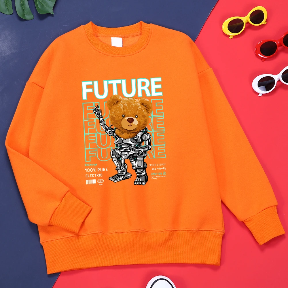 

100% чистый Электрический в будущем Топы плюшевый медведь Для мужчин Уличная флисовая одежда винтажные толстовки Harajuku Классическая притален...