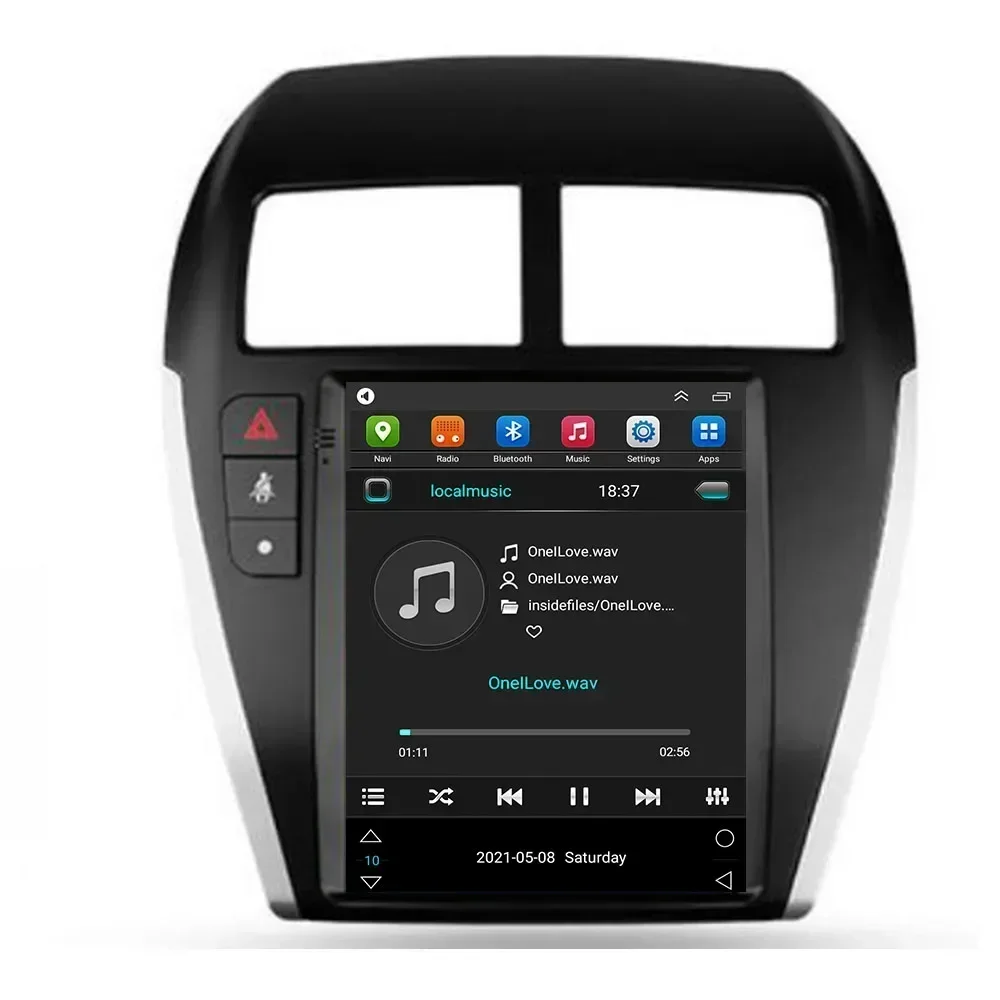 Экран 8G 128G Tesla QLED для Mitsubishi ASX 1 2010-2016 Автомобильный радиоприемник с навигацией GPS