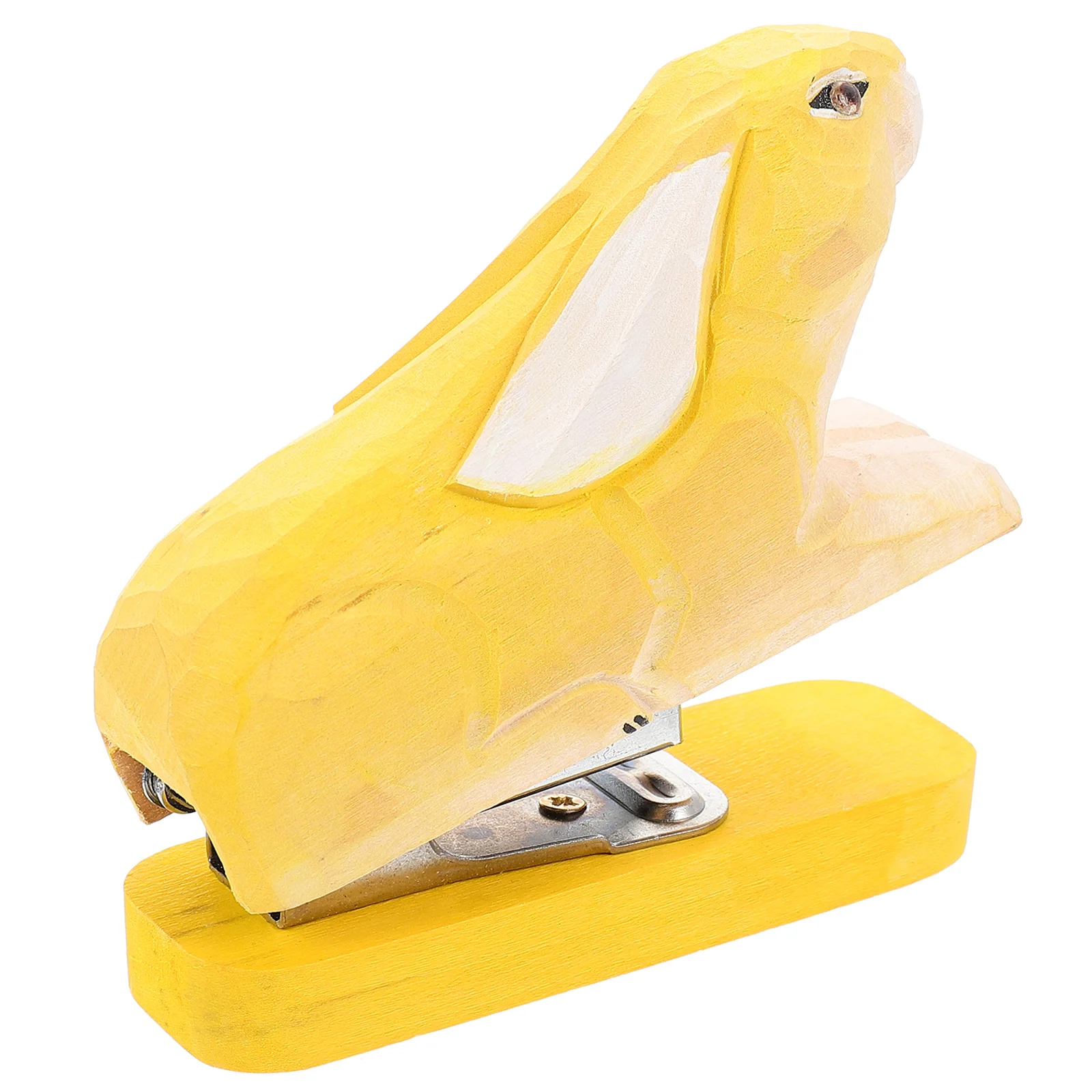 

School Stapler Desk Accessory Pragmatic Stapler Desktop Wood Carving for Office School