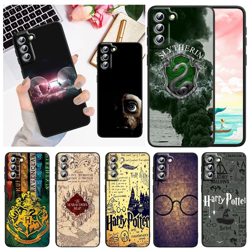 

Wand Potters Cool Harries Art Phone Case For Samsung Galaxy S23 S22 S21 S20 FE S10 S10E S9 Plus Ultra Pro Lite 5G Black Cover
