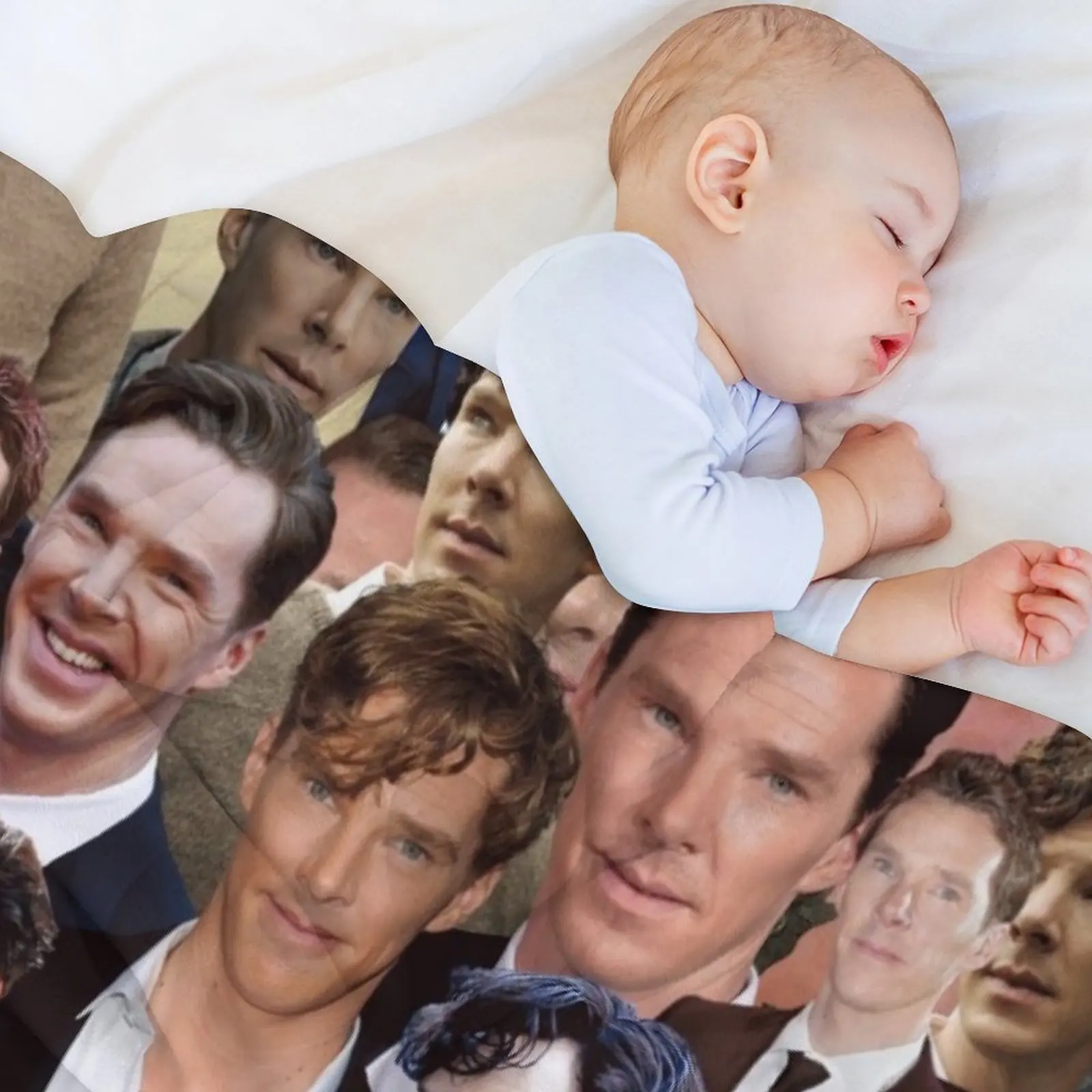 Плед спальный мешок подвижные одеяла с коллажем