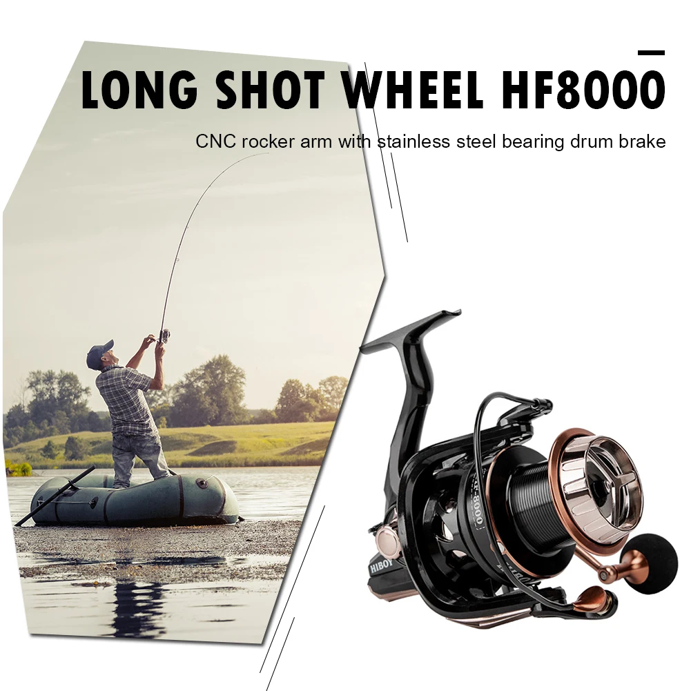 

Long Shot Metal Fishing Reel Carp Lure Fishing Tackle 11 1BBs 4.1:1 Bearing Line Compression Resistance Outdoor Fishing