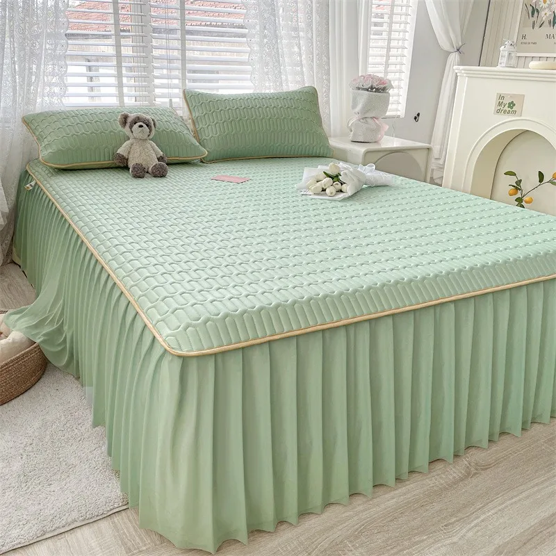 Летние Натяжные простыни юбки дышащий латексный крутой коврик матовые защитные