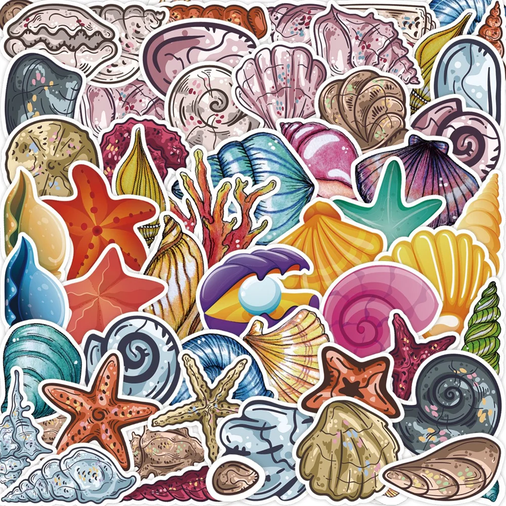 

10/30/50PCS Cartoon Retro Ocean Creative Graffiti Sticker Laptop Desk Computer Suitcase Kettle Car Waterproof Sticker Wholesale