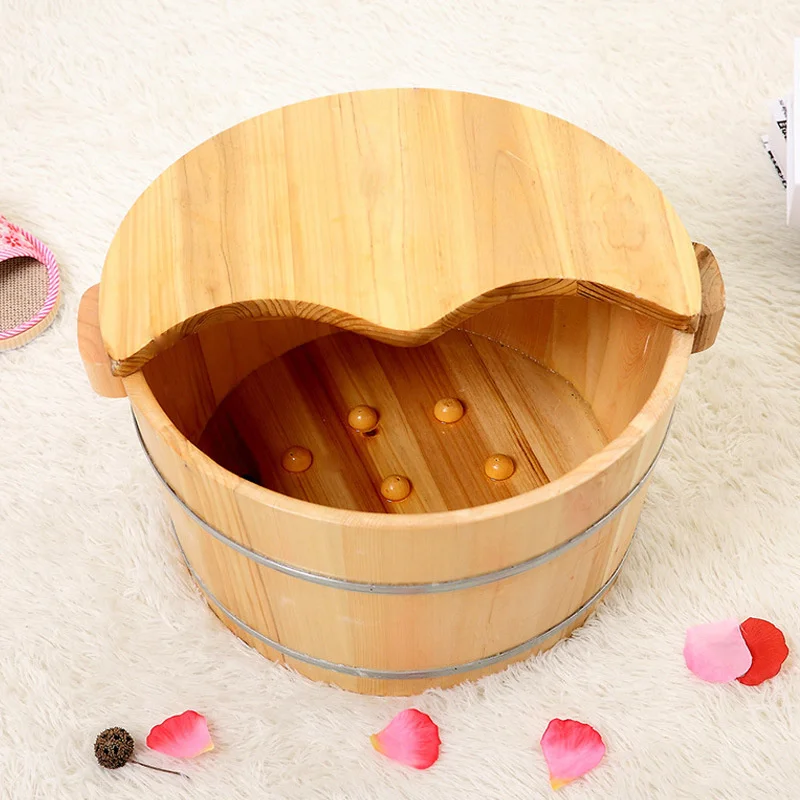 

Natural high-quality cedar pedicure bucket solid durable household foot care barrel long-lasting insulation health massage basin