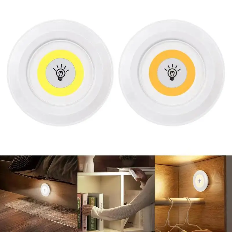 

LED Light COB Closet Light Night Light 3W Super Bright COB Under Cabinet Light Wireless Remote Control Dimmable Wardrobe Lamp