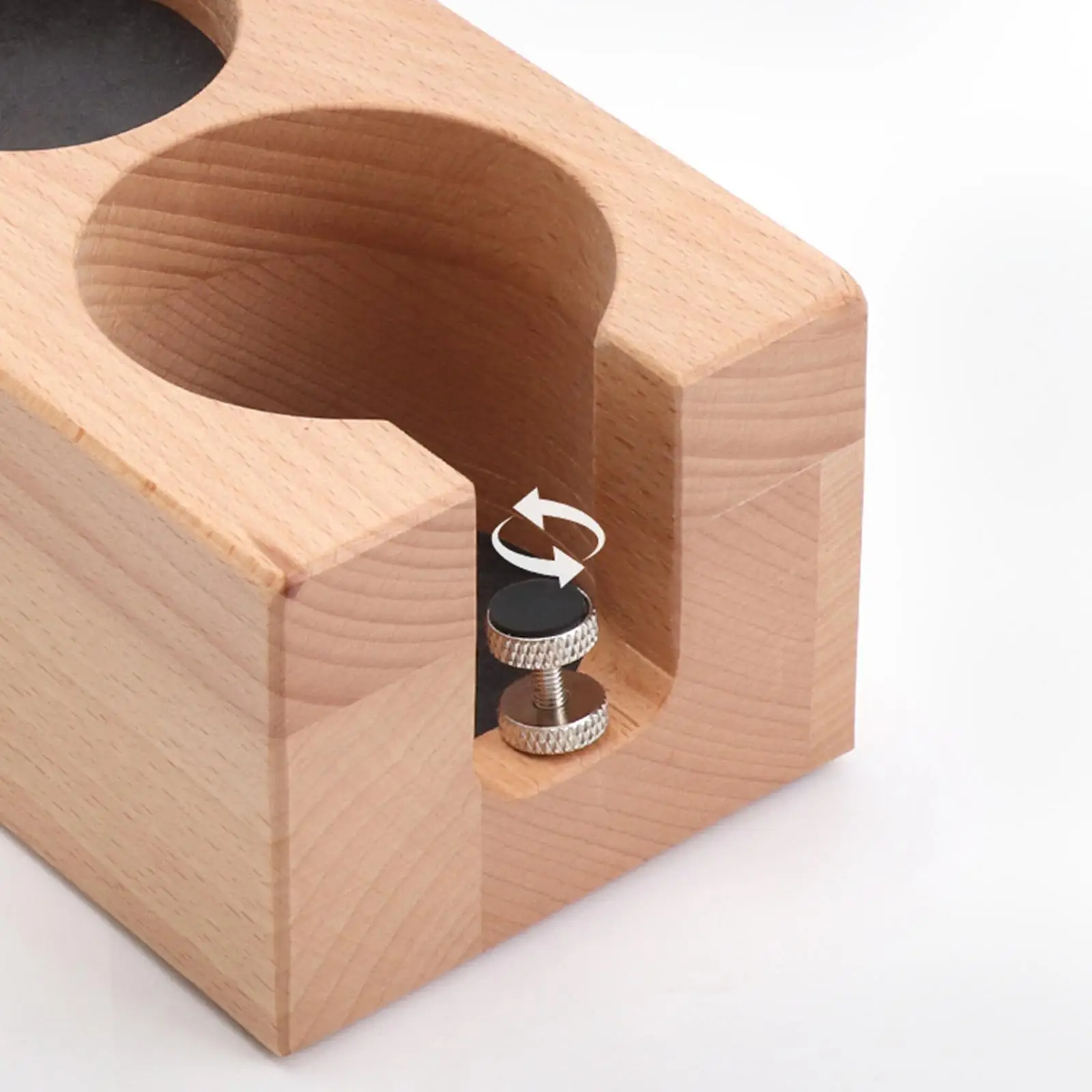 

Wooden Coffee Tamper Holder Support Base Espresso Tamper Stand 51-54mm