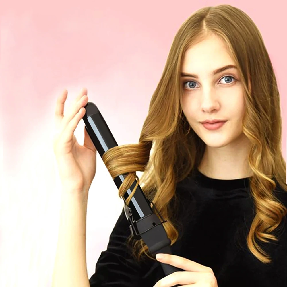 Curling Iron with Tourmaline Ceramic Coating Hair Curler Wand Anti-scalding Insulated Tip Salon Curly Waver Maker Styling Tools | Красота и