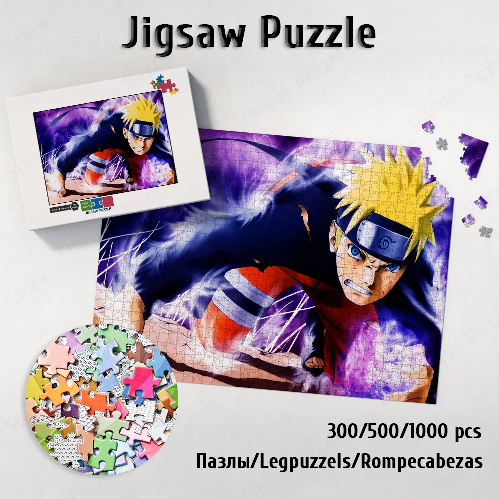 

Bandai Anime Large Adult Jigsaw Classic Cartoon Jigsaw Puzzle Naruto Japanese Style Large Jigsaw Fun Family Game for Kids Adults