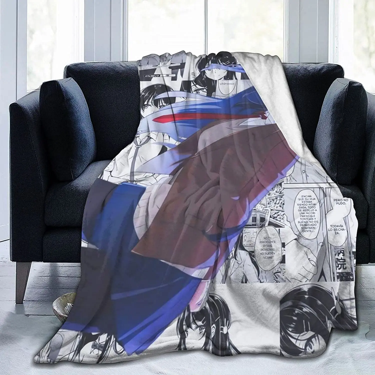 

Mai Sakurajima Fluffy Soft and Comfortable Blanket, Anime Warm Embrace of Sympathy