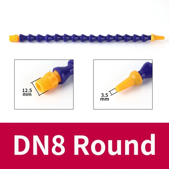 

Пластиковый шланг для охлаждения, универсальная плоская насадка, гибкая круглая резьба, трубка для охлаждения воды и масла с переключателем для токарного станка, фрезерного инструмента