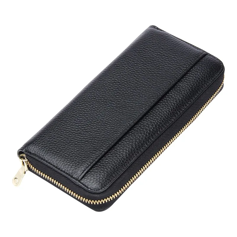 

Luxury Brand Designer Wallet Men Women Genuine Leather Wallet Long Large Capacity Purses Buckle Clutch Bag Fashion Wallet Lady