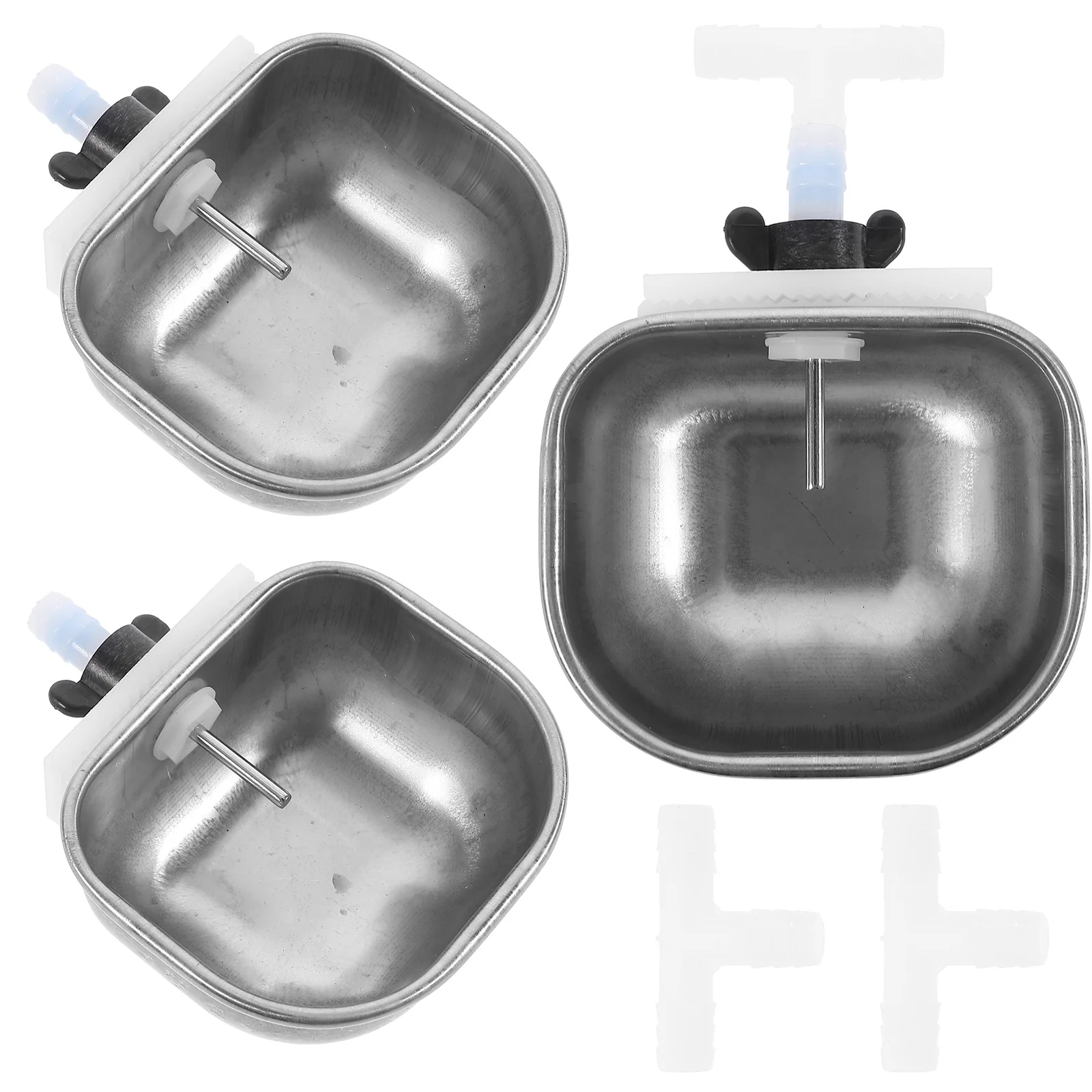 3 шт. поилка для кроликов домашних животных автоматическая кормления держатель