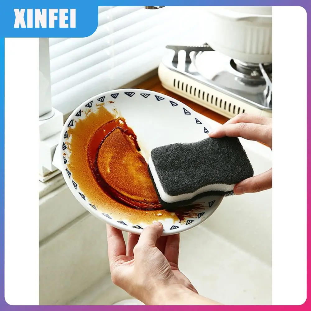 

Fine Mesh Dishwashing Sponge Large Friction Scouring Pad Soft Sponge Rough Texture Imitation Loofah Sponge Easy To Hold