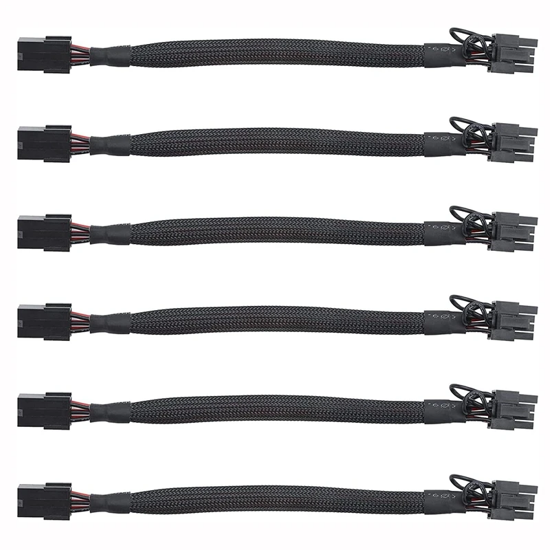 

6-Pin Pcie Power Extension Cable: 6 Pin To 8 (6+2) Pin PCI-E Adapter PCI Express Extender GPU VGA PSU 6Pin Connector