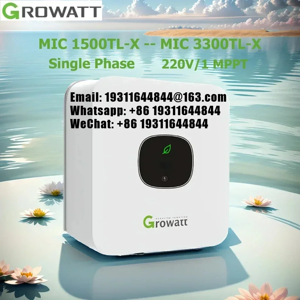 Микрофон Growatt 1500tl-x Solar Grid Tie Солнечная энергия 1 5 кВт мпт на сетке инвертор