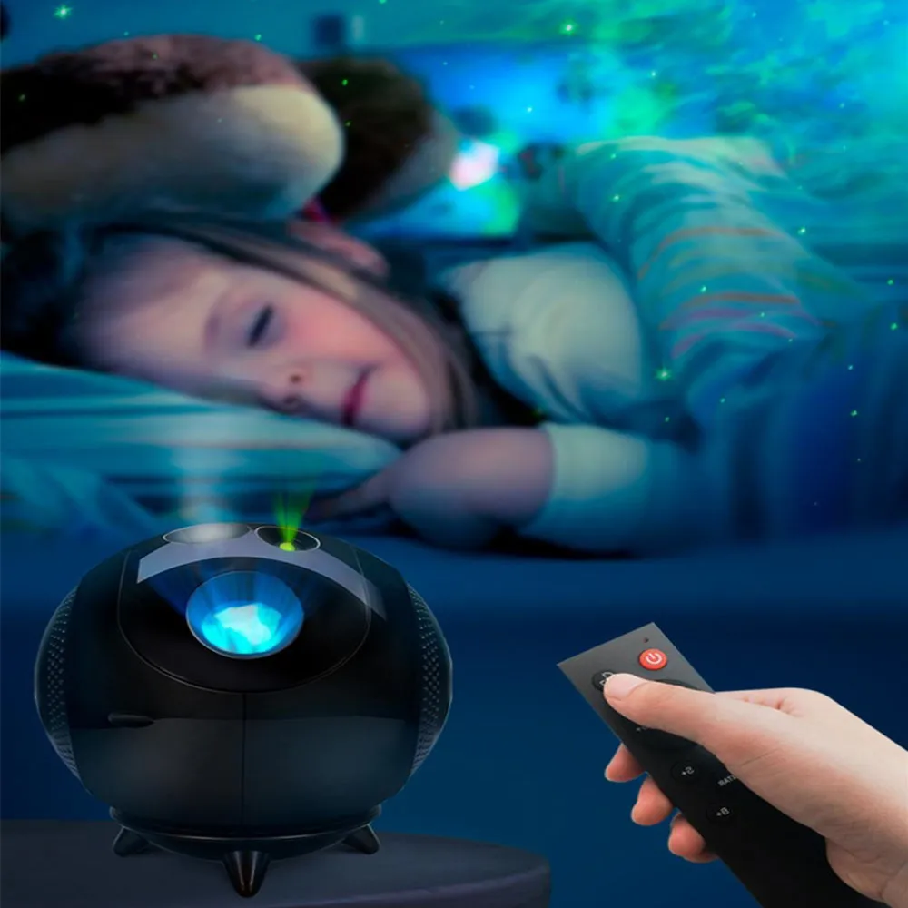 

Starry Sky Projector Galaxy Projection Lamp LED Colorful Atmosphere Lamp Rotation Ceiling Light for Home Bedroom Decor Kids Gift