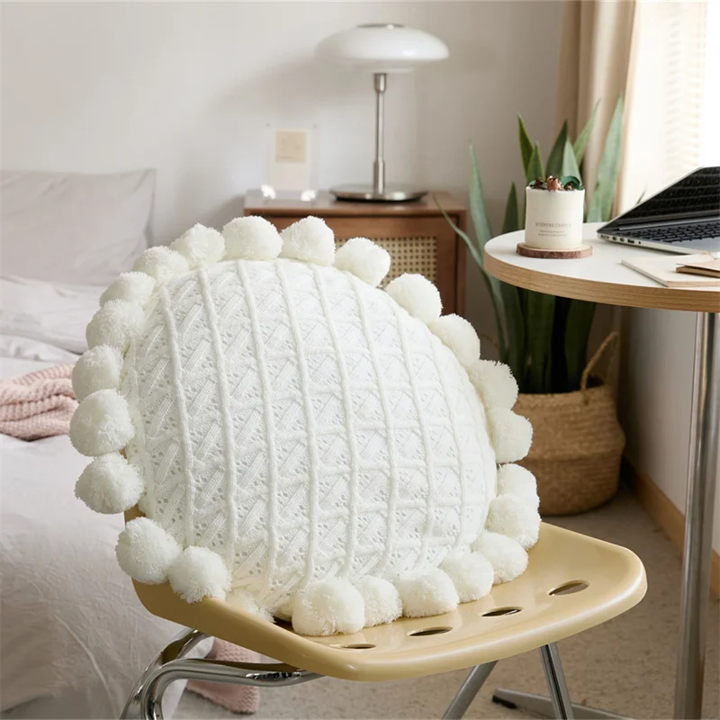 Декоративные наволочки YIRUIO с помпоном наволочка для гостиной в стиле бохо одеяло