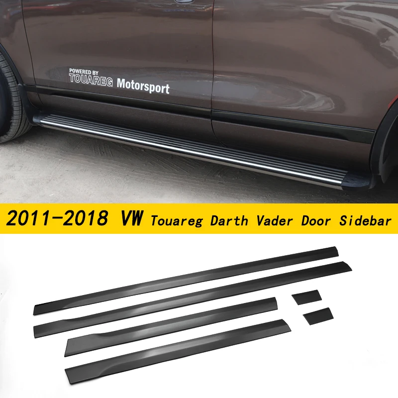 

Декоративные планки для дверей Volkswagen Touareg, планки для края двери, хромированные декоративные планки для корпуса из нержавеющей стали, внешний вид 11-18