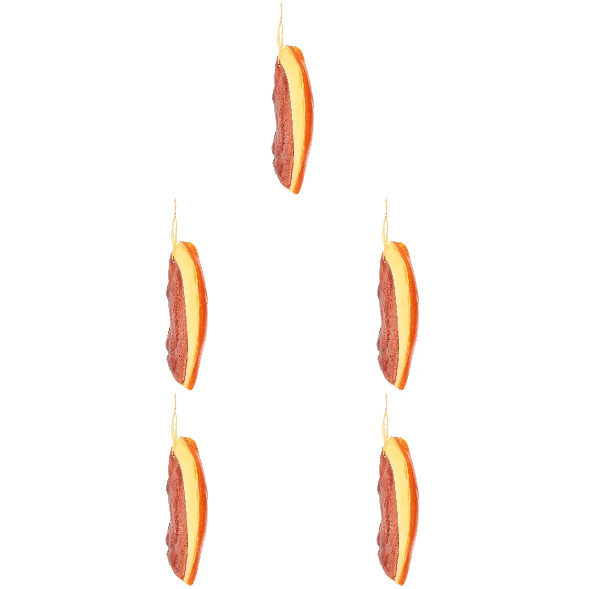 

5x Bacon Funny Gift Bed Large Bacon Model Bacon Model Shape Model Gift Simulation Bacon Display Model for Gift Display