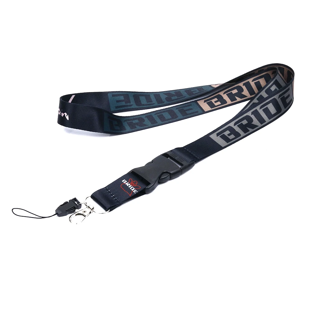 

Брелок для ключей JDM, ремешок на шею, быстросъемный брелок с двусторонним принтом