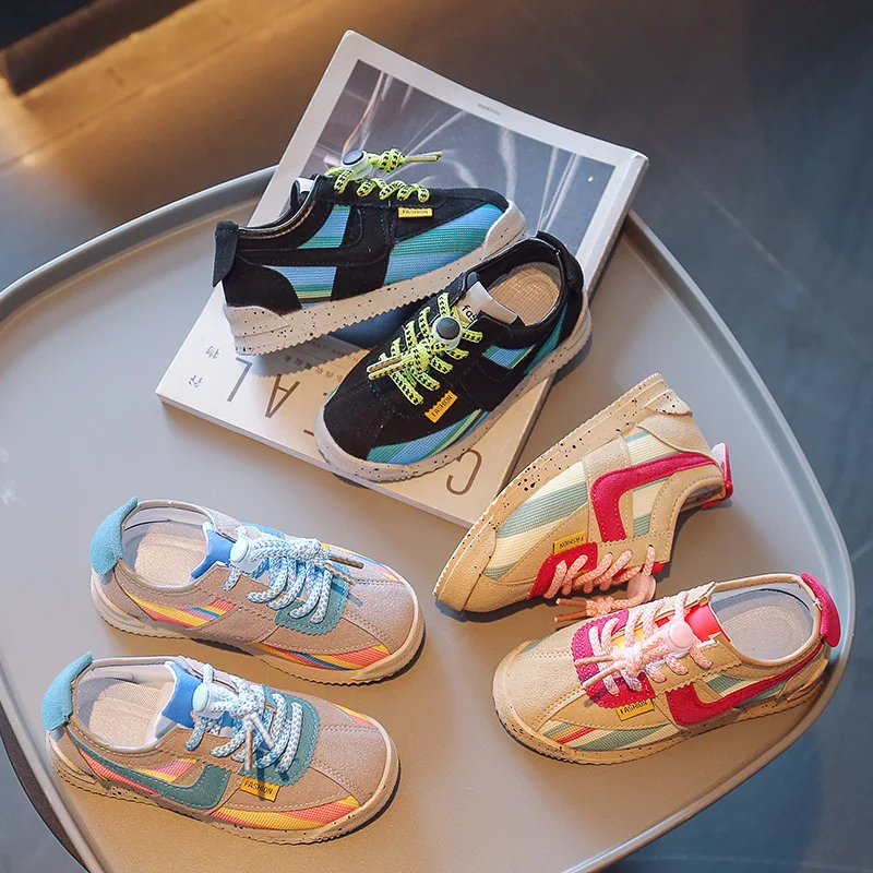 

All Seasons Kids' Sneakers Children's Fashion Sports Shoes Girls Boys' Running Leisure Breathable Shoes Lightweight Breathable
