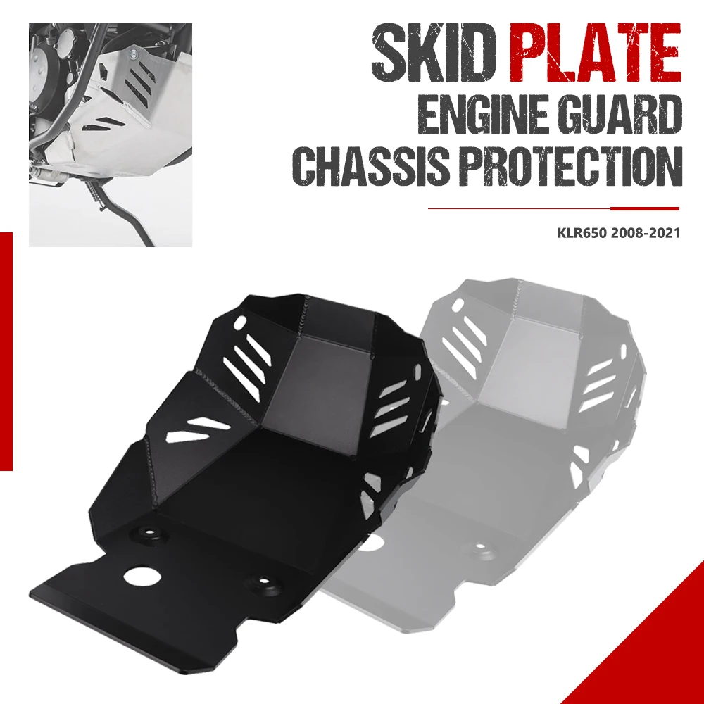 

Мотоциклетные аксессуары, противоскользящая пластина, защита рамы для Kawasaki KLR 650 KLR650 2008-2018 2019 2020 2021 2022, защита двигателя