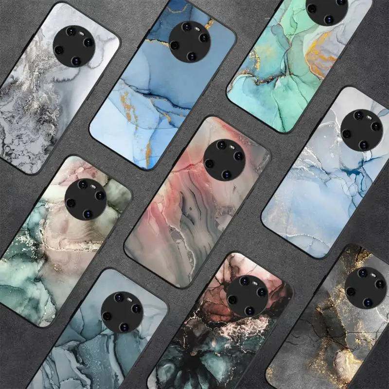

Marble Art Phone Case for Huawei Y 6 9 7 5 8s prime 2019 2018 enjoy 7 plus