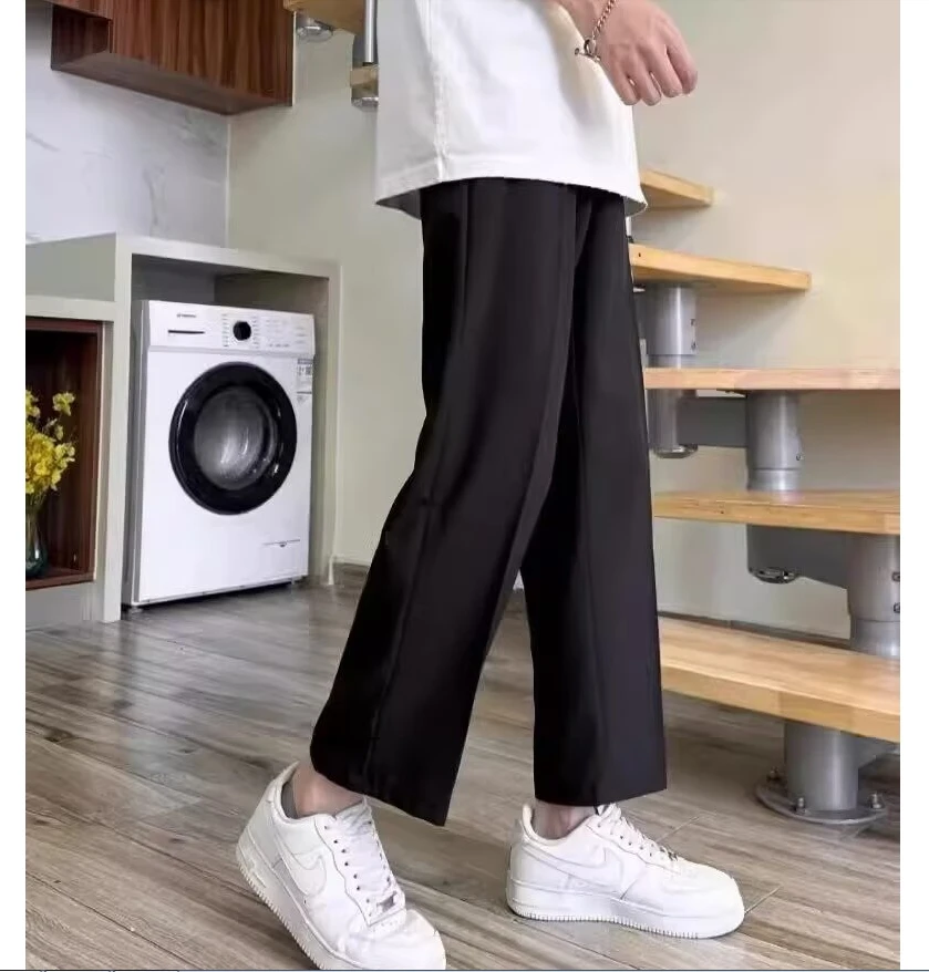 British style business casual slim fit pants for men