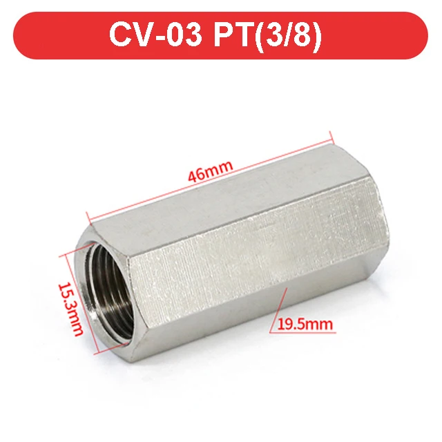 

Латунный обратный пневматический клапан 1/8" 1/4" 3/8" 1/2"