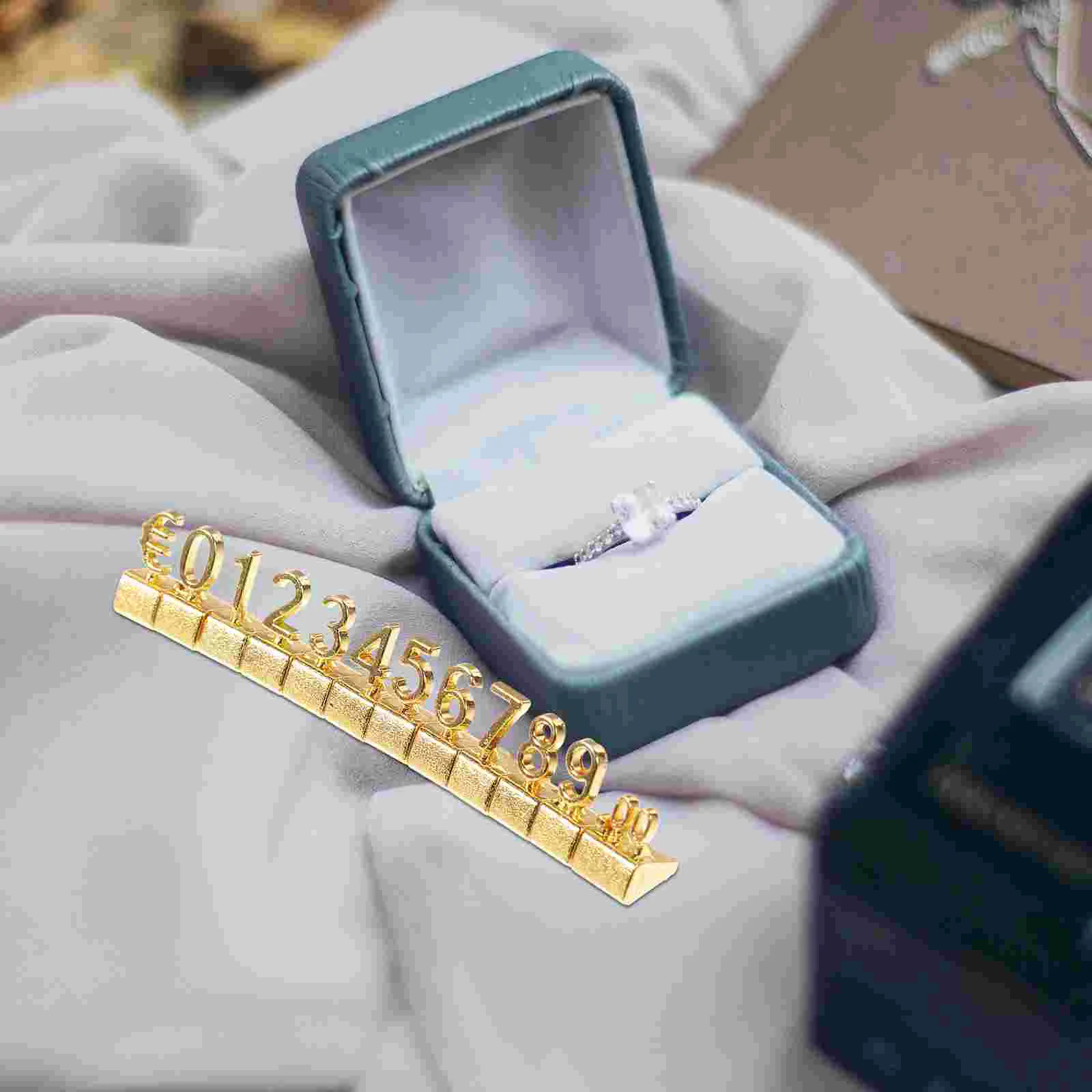 10 шт. металлический ценник дисплей кубики шоу стойка знаки ювелирная доска