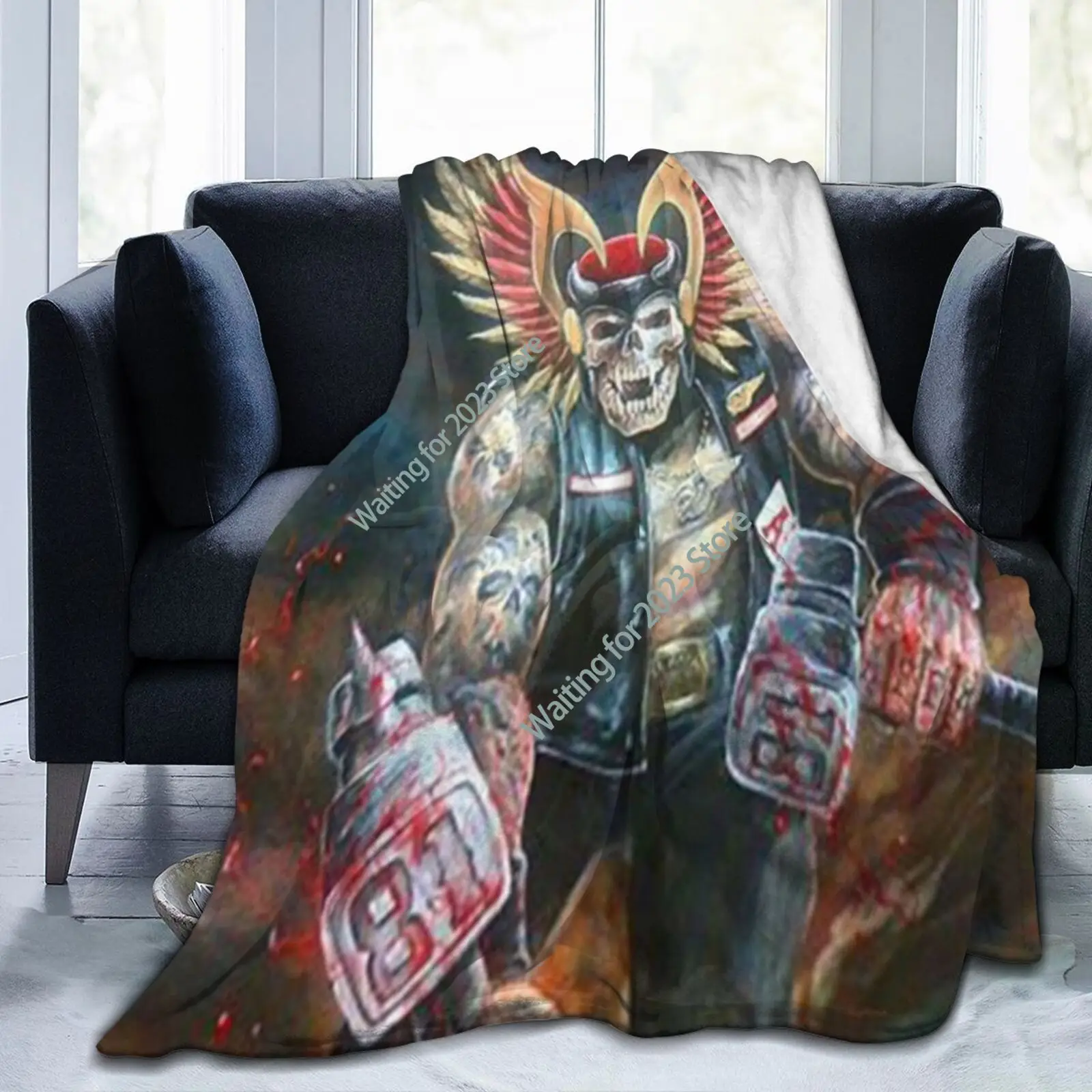 

Blankets Napakalambot Hells Angels Pin on Hell Kumot Mga Bata Matatanda New Blanket Couch Throw Blanket Plush Blanket-2