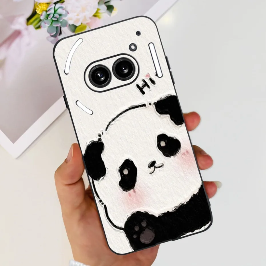 Fashion Sofft Case For Nothing Phone (2a) (2) Black Silicone Back Cover 2a Phone2