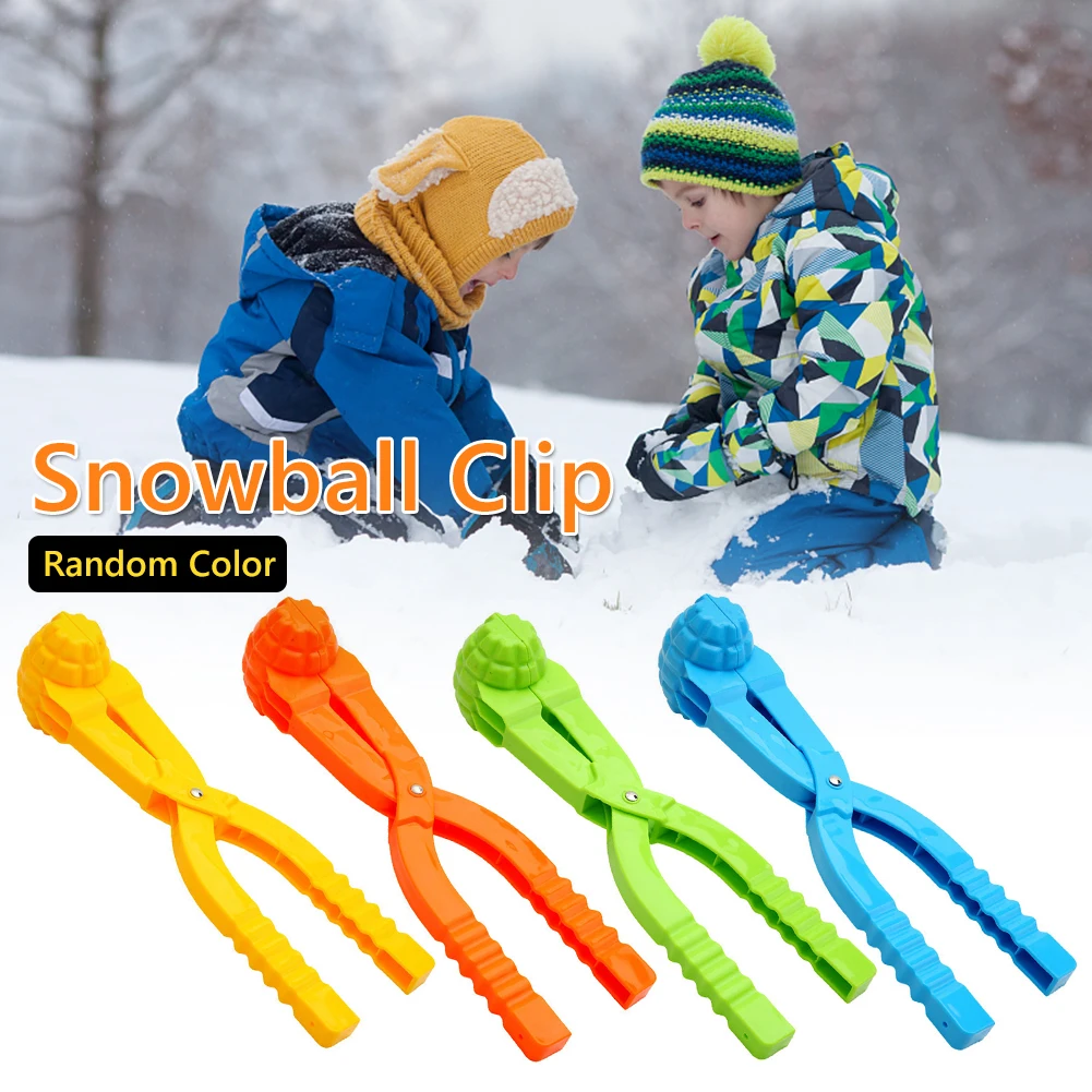 

Outdoor Sand Snow Ball Mold Toys Winter Plastic Snowball Maker Clip Kids Outdoor Safety Snow Sand Ball Mold Toys