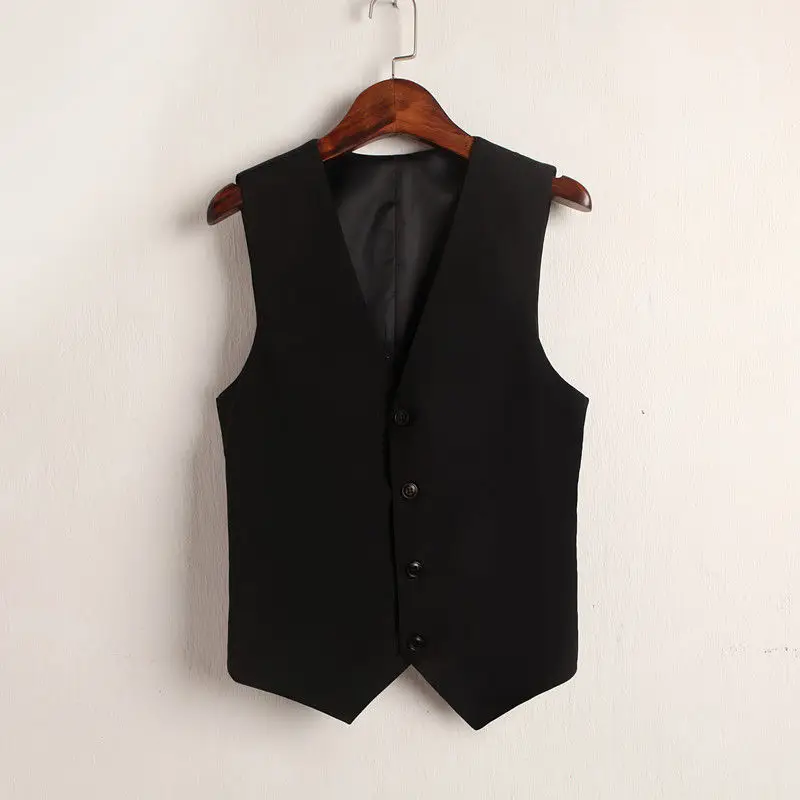 

New OL Fashion Women Suit Vest Short Style Sleeveless Regular Elegant Office Female Tops Black White Jackets J175