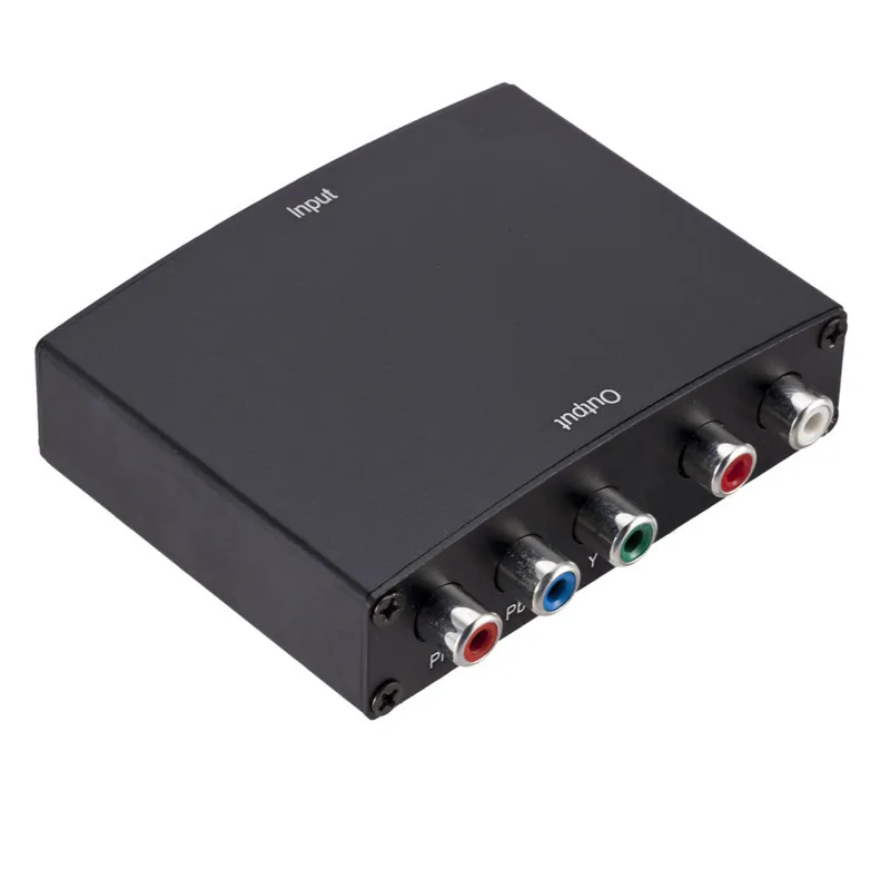 1080P HDMI-совместимый компонент RGB RCA YPbPr Видео R/L аудио конвертер адаптер для ПК DVD HDTV монитора проектора сплиттера