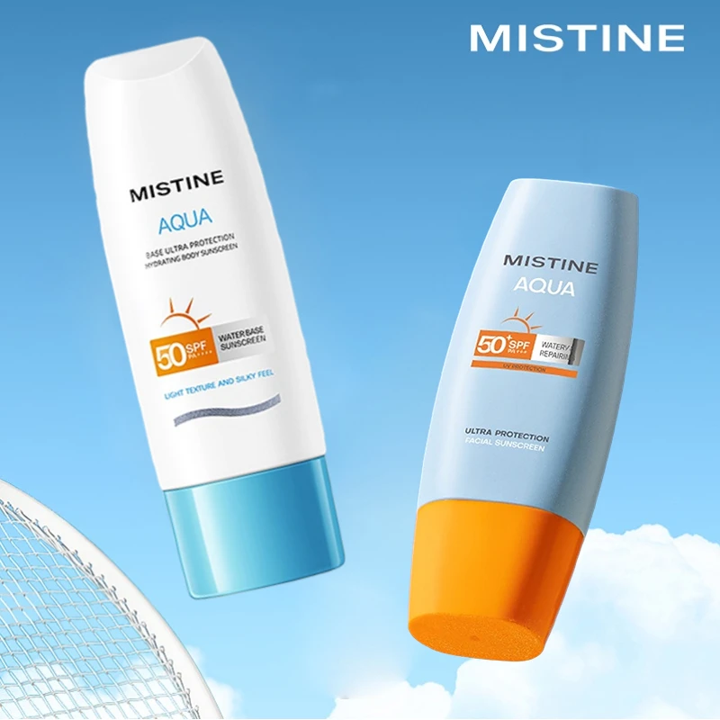 

Mistine Facial Body Sunscreen Whitening Sun Cream Sunblock Skin Protective Cream Anti-Aging Oil-control Moisturizing SPF50+ Face