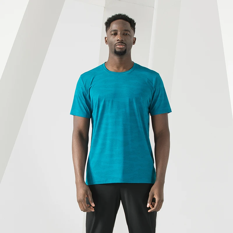 

New Arrival High Quality Men's T-shirts Casual Ice Silk Quick Drying for Outdoor Running Striped Print Plus Big Size M-5XL