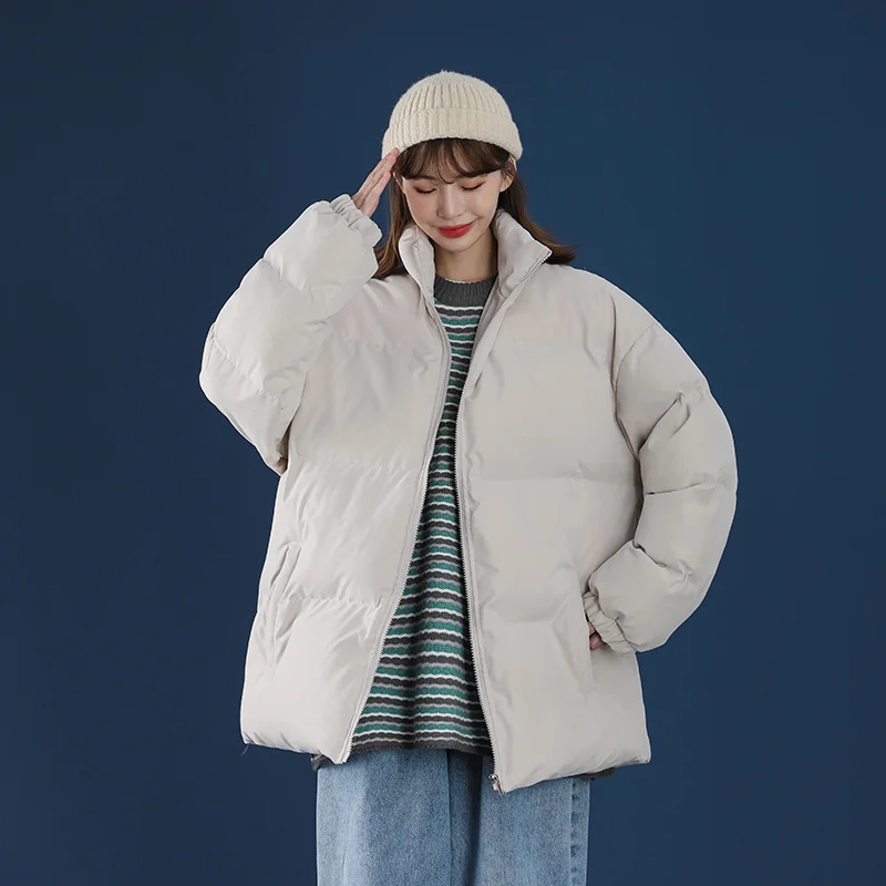 Winter 7 Colors Basic Puffer Jackets Womens Fashion Trends Warm Clothes Teenage Oversized Bubble Coats Loose Fit Streetwear Tops