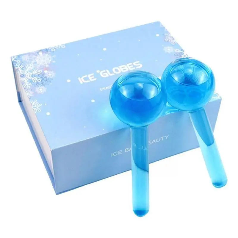 

Blue Ice Hockey Energy Beauty Crystal Ball Cooling Ice Wave Face Care And Globes Eye Skin Water Massage G1s9